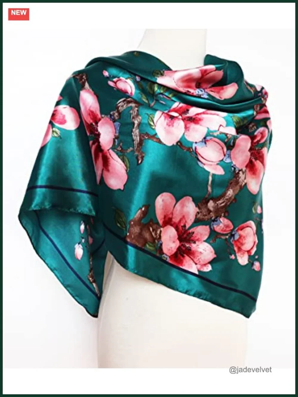 SATIN HEAD SCARF for Women 35x35 Silk Feel Hair Wrap Bandana Neck Scarf